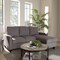 Baxton Studio Greyson Modern Light Grey Upholstered Reversible Sectional Sofa 144-8757 - alternate 8